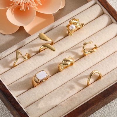 Elegant Pretty golden ringset (7Pcs/set)_img_2