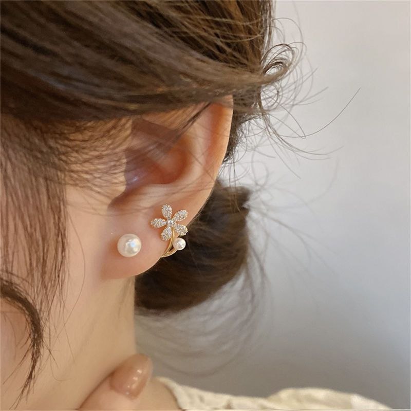 Flower Pearl Top Earrings_img_0
