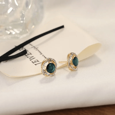 Blue zircon Stone Earrings_img_4
