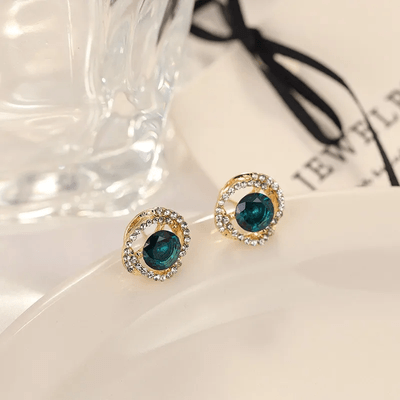 Blue zircon Stone Earrings_img_5
