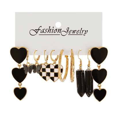 Gold and black trending Earring set_img_2