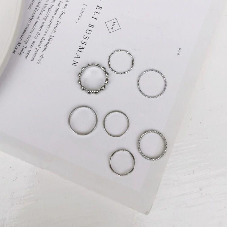 8pcs silver ring set(free size)_img_5