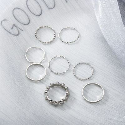 8pcs silver ring set(free size)_img_4