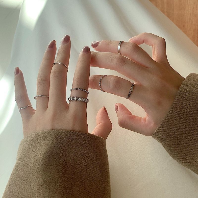 8pcs silver ring set(free size)_img_2