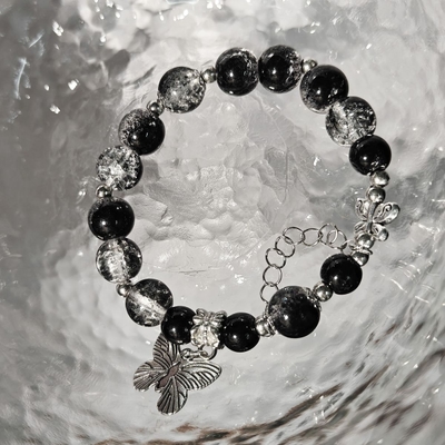 Black stone butterfly bracelet 🦋_img_4