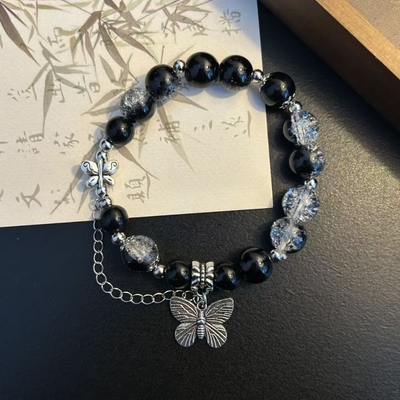 Black stone butterfly bracelet 🦋_img_2