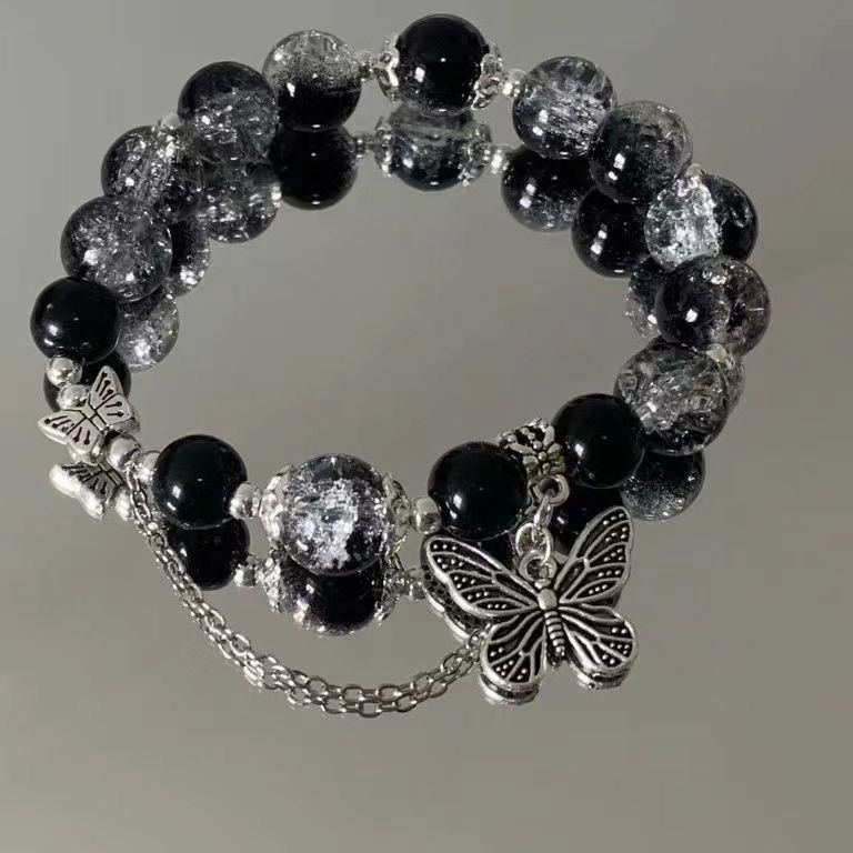 Black stone butterfly bracelet 🦋_img_3