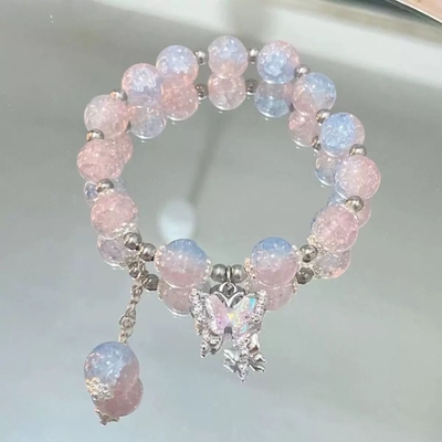 Pinkish blue shade butterfly bracelet 🦋✨_img_2