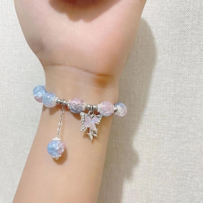 Pinkish blue shade butterfly bracelet 🦋✨_img_3