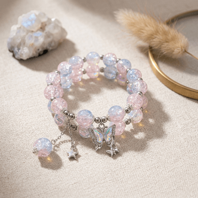 Pinkish blue shade butterfly bracelet 🦋✨_img_1
