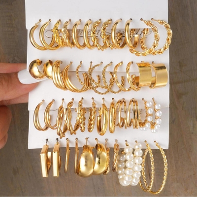 4layer golden earring set_img_0