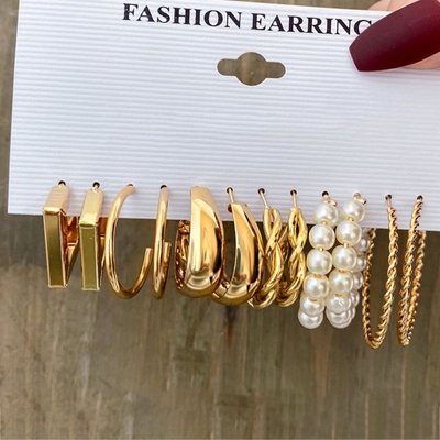 4layer golden earring set_img_6