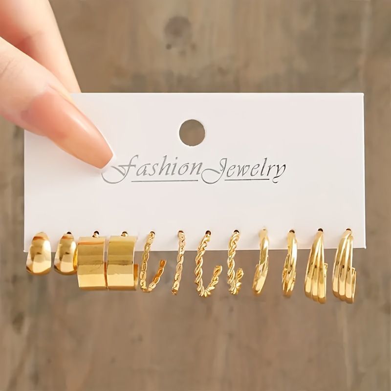 4layer golden earring set_img_3