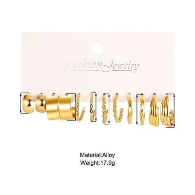 4layer golden earring set_img_7