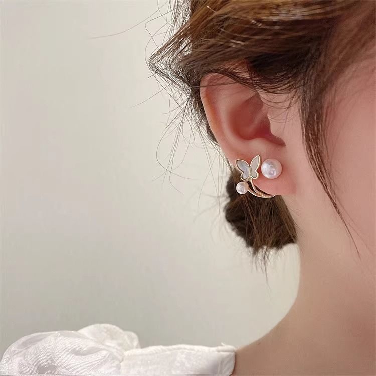 Pearl Butterfly Top Earrings_img_2