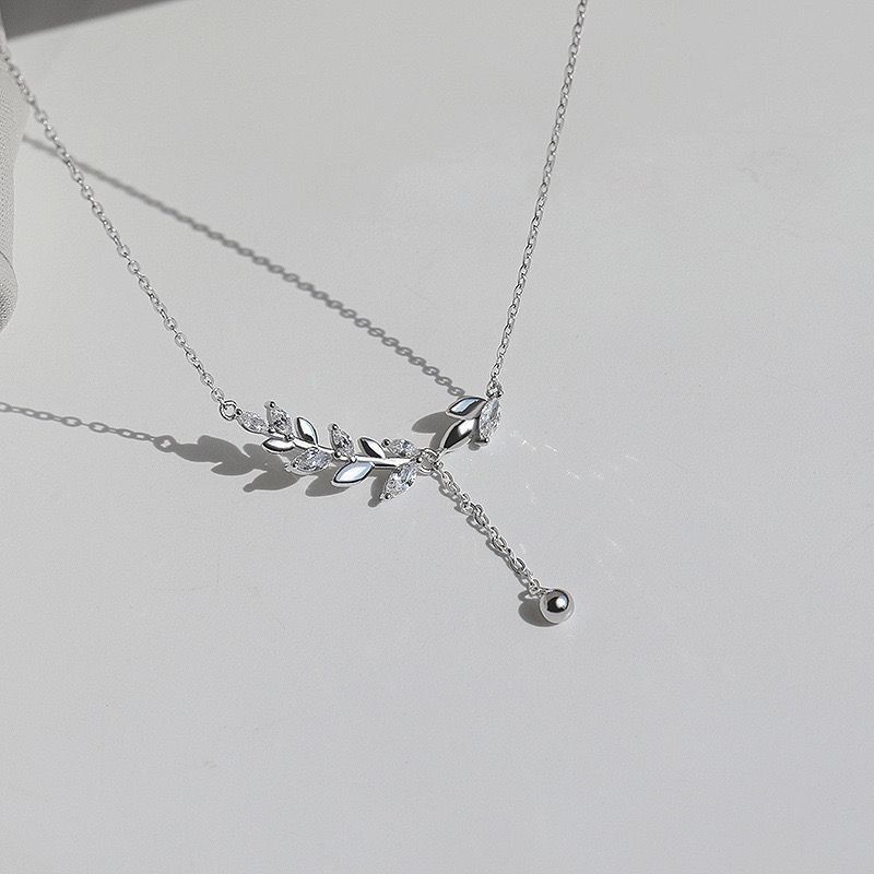Leaf stone elegant pendant 🌿_img_1