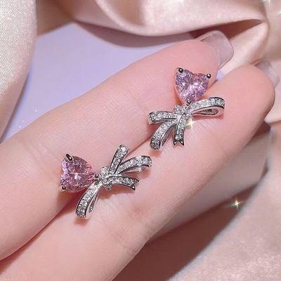 Bow Zirconia Jewellery Three Pieces Set 💕✨_img_3