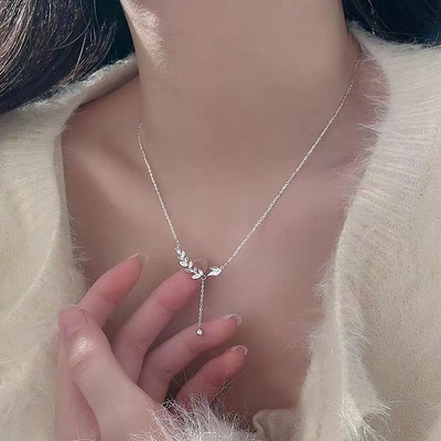 Leaf stone elegant pendant 🌿_img_0