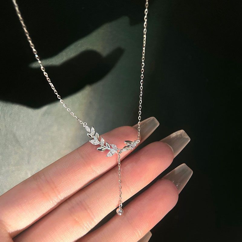 Leaf stone elegant pendant 🌿_img_6