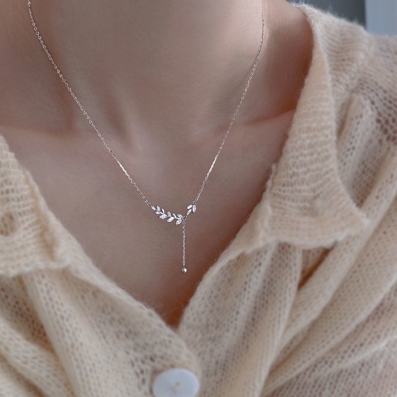 Leaf stone elegant pendant 🌿_img_4