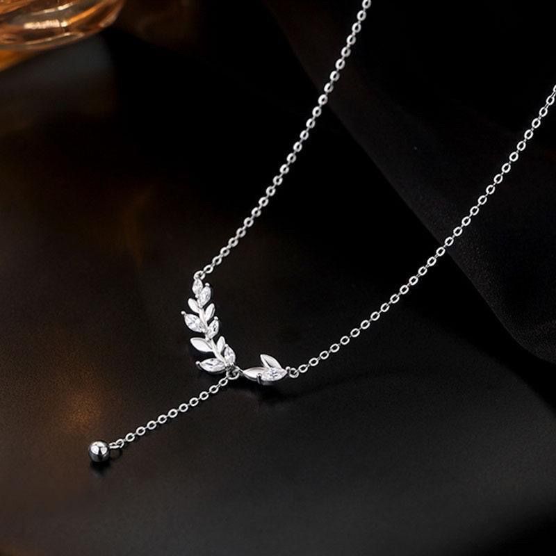 Leaf stone elegant pendant 🌿_img_5