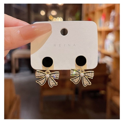 Korean Black Bow Earrings 🖤_img_3