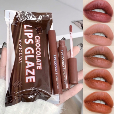 Chocolate Lipgloss Lipstick Set (5Pcs)_img_0