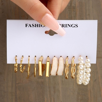Trending elegant earring set(6pairs)_img_0