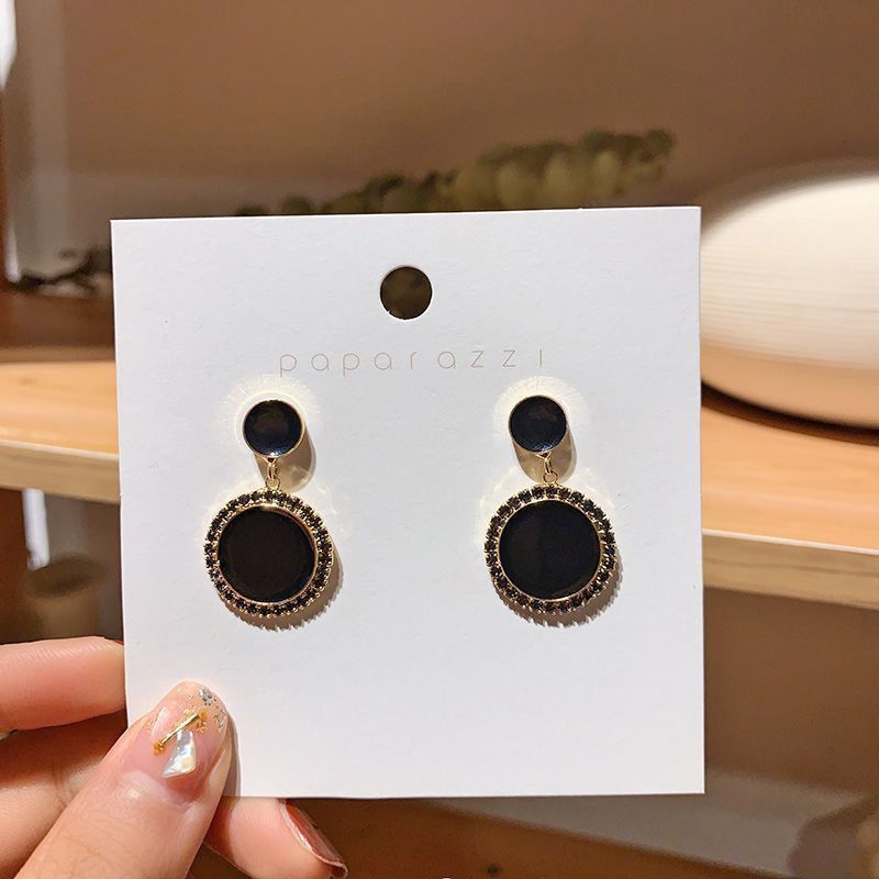 black round stone earrings_img_2