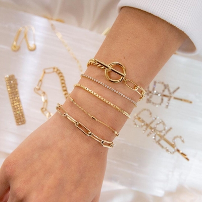5layer golden bracelet set✨_img_0