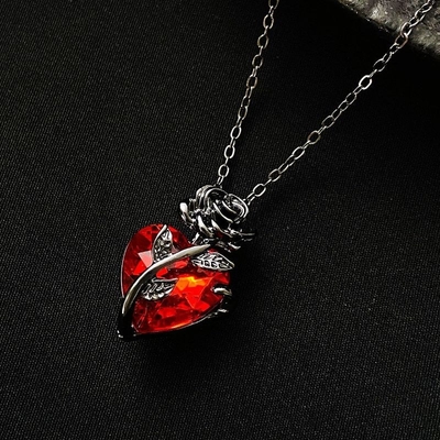 red heart rose pendant_img_2
