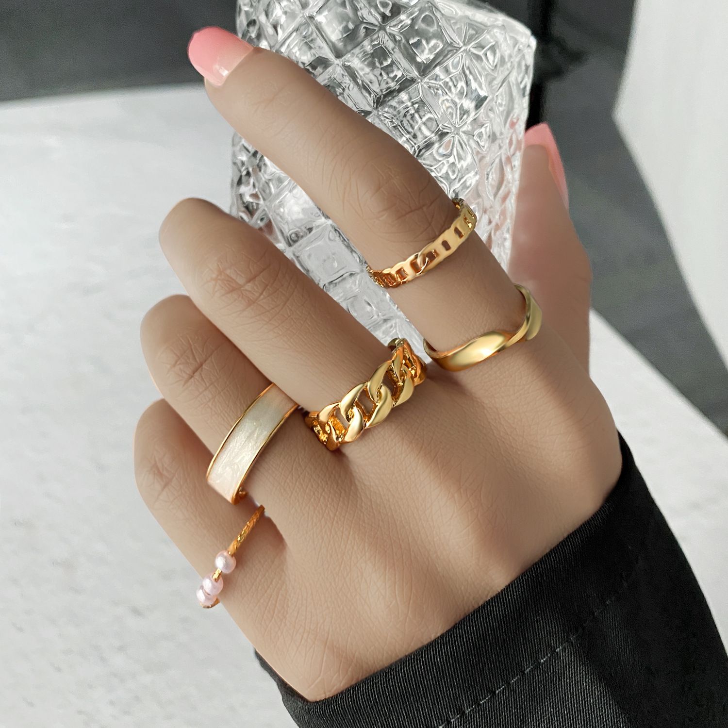5pcs ring set combo