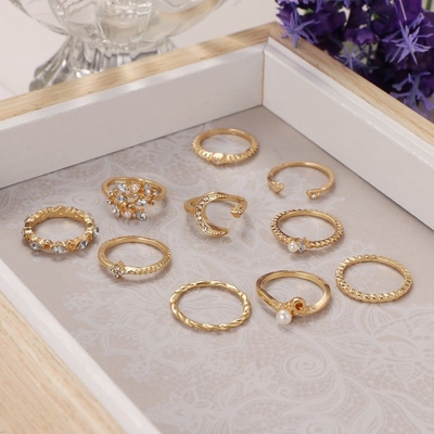 Golden Moon ring set (10pcs)_img_2