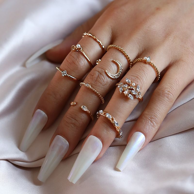 Golden Moon ring set (10pcs)_img_4