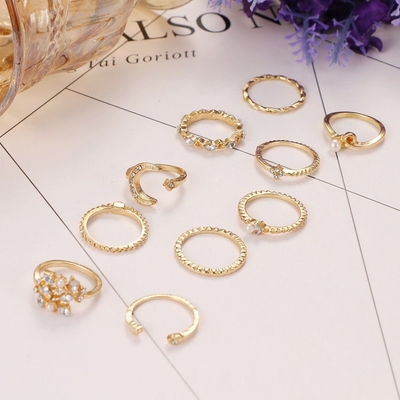 Golden Moon ring set (10pcs)_img_3