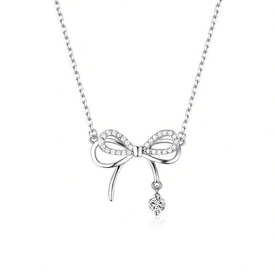 Elegant bow stone pendant 🎀_img_4