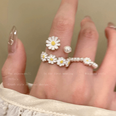 Multi Colour Daisy Flower Ring Sets_img_3