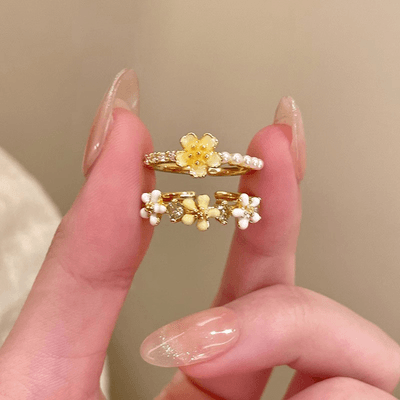 Multi Colour Daisy Flower Ring Sets_img_4