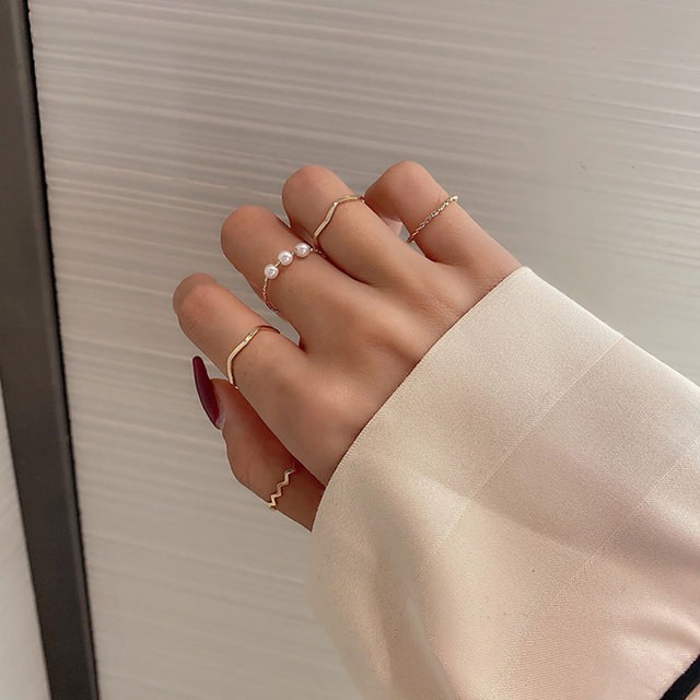 5Pcs/Set Simple Fashion Ring Set_img_0