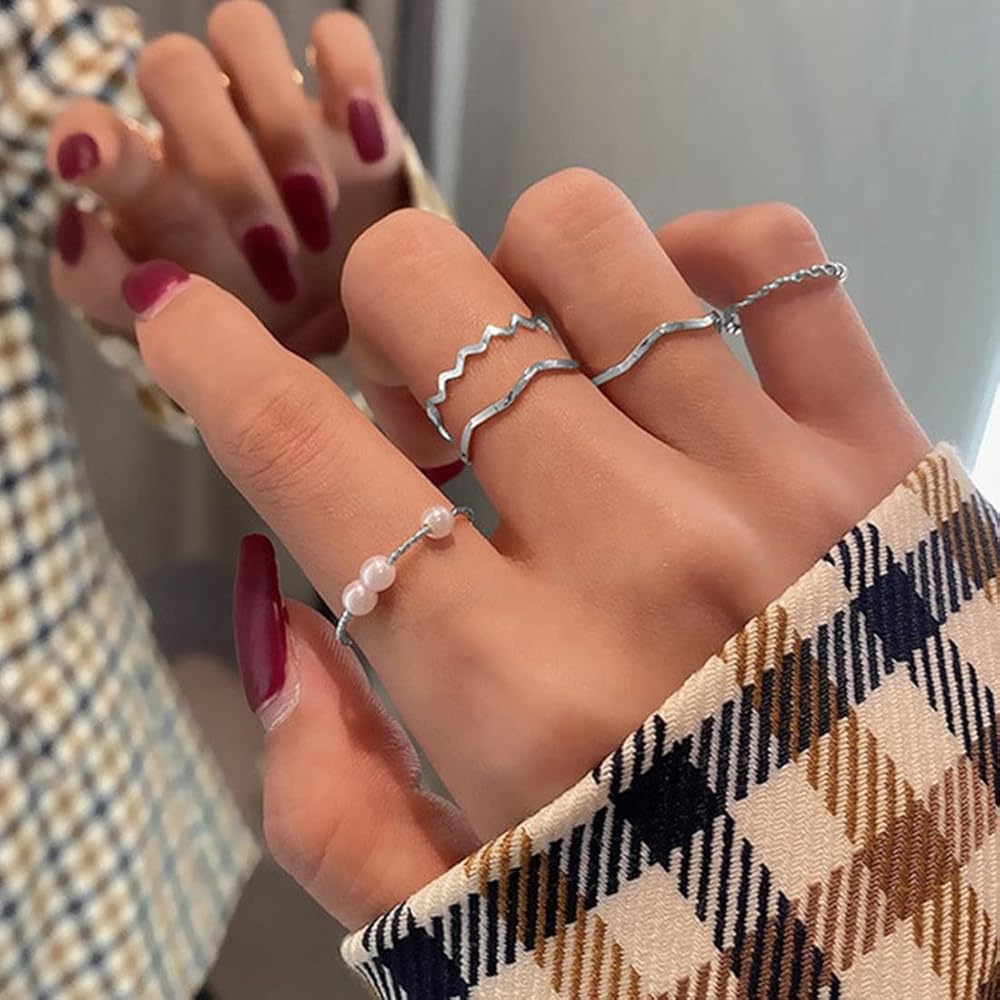 5Pcs/Set Simple Fashion Ring Set_img_3