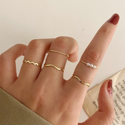 5Pcs/Set Simple Fashion Ring Set_img_4