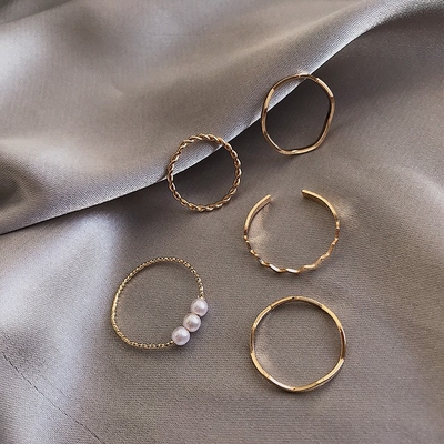 5Pcs/Set Simple Fashion Ring Set_img_5