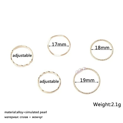 5Pcs/Set Simple Fashion Ring Set_img_7