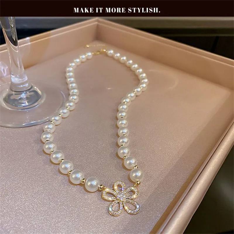 Camellia Pearls Flower Long Necklace_img_3