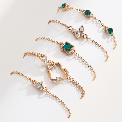 Emerald green Diamond bracelet Set 💚_img_1