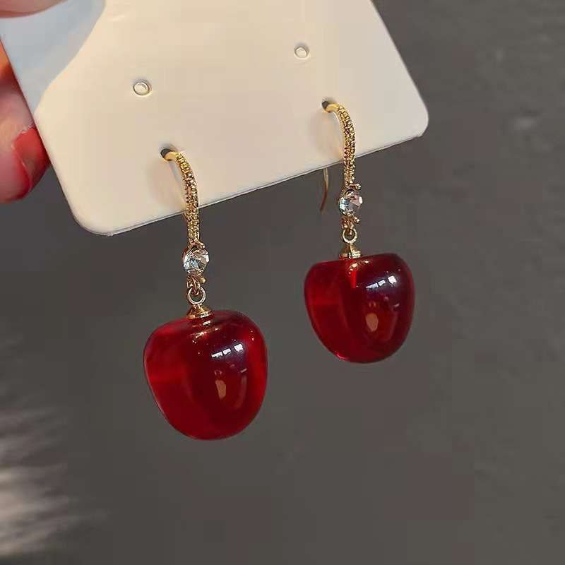 Red Cherry Drop Earrings_img_0