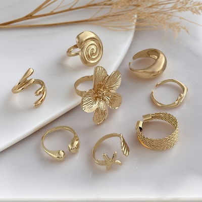 8pcs Golden Elegant Ring set combo ✨🥰_img_3