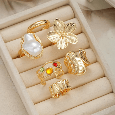 6Pcs Punk Metal Finger Rings Set_img_3