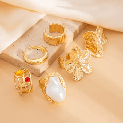 6Pcs Punk Metal Finger Rings Set_img_8