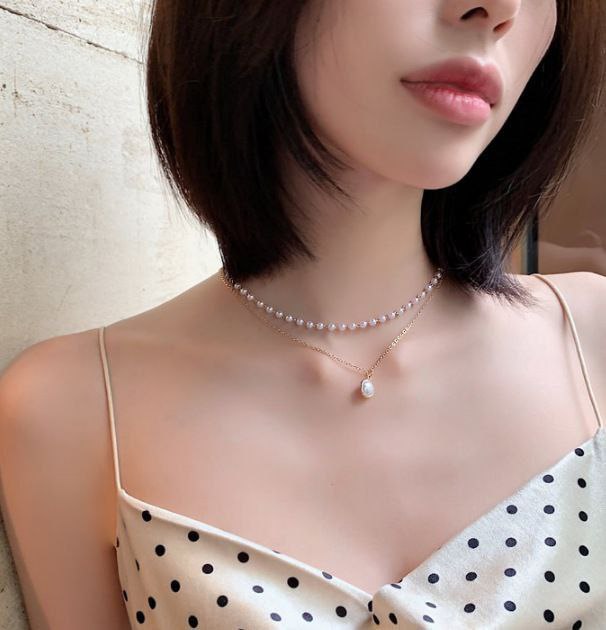 Double layer Korean Pearl Pendant_img_0
